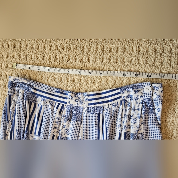 Vintage Blue & White Patchwork Set - includes blouse and skirt - Picture 12 of 13